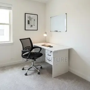 Office Combo : White 1.2M Office Study Desk + Chair