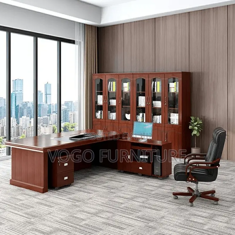 Office Desk; 1.8 Meters Mahogany Executive Desk