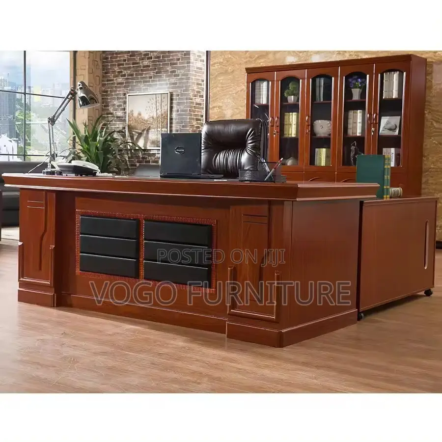 Office Desk; 1.8 Meters Mahogany Executive Desk