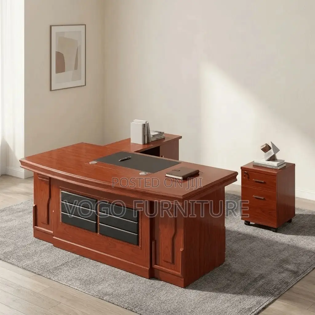 Office Desk; 1.8 Meters Mahogany Executive Desk