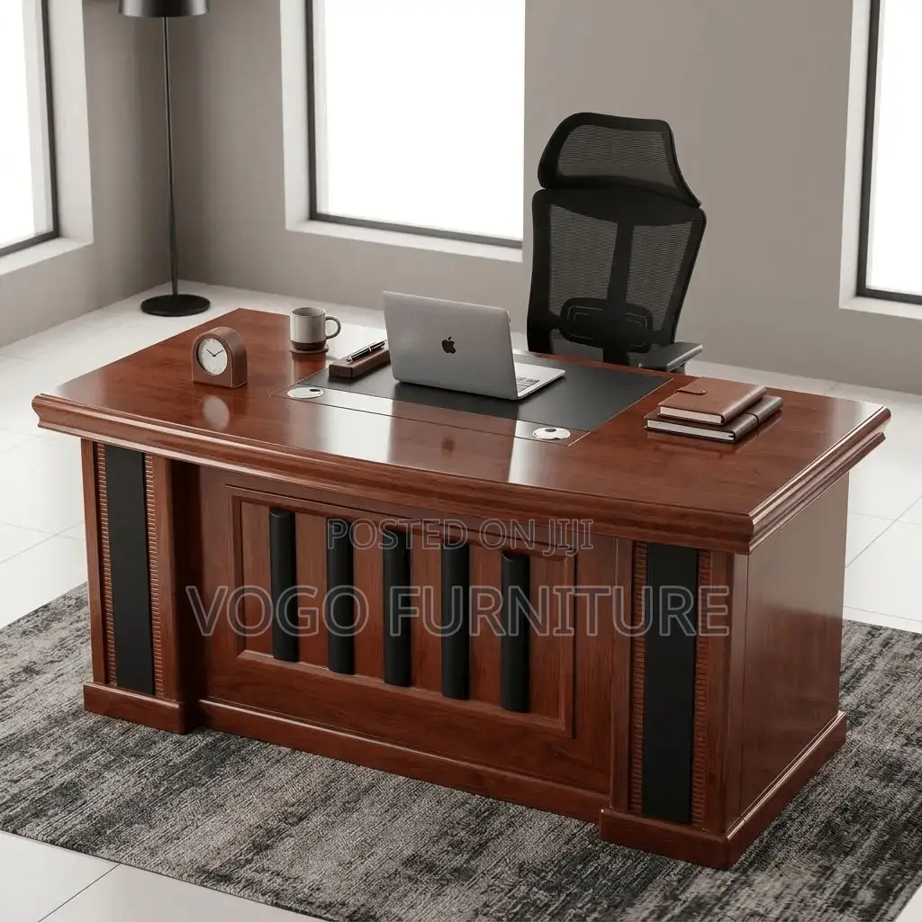 Office Desk; 1.8 Meters Mahogany Executive Desk