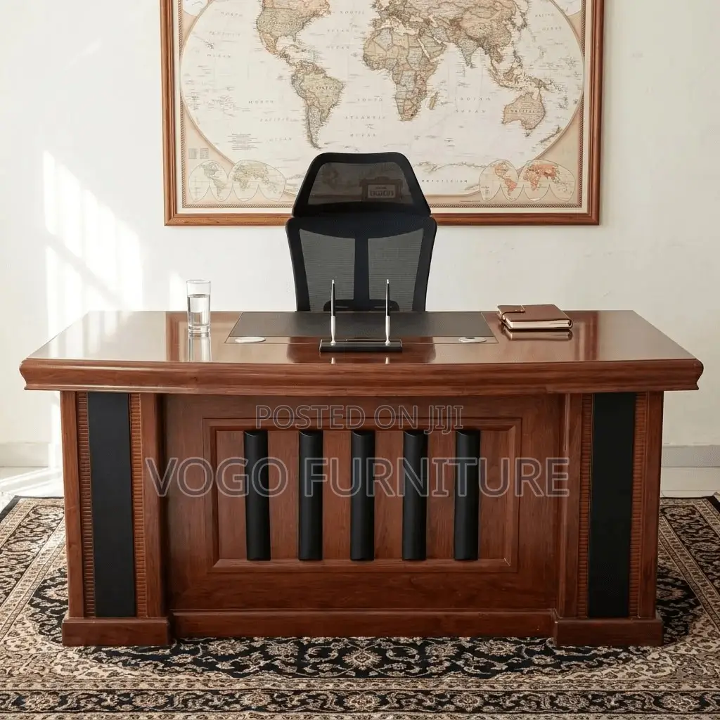 Office Desk; 1.8 Meters Mahogany Executive Desk