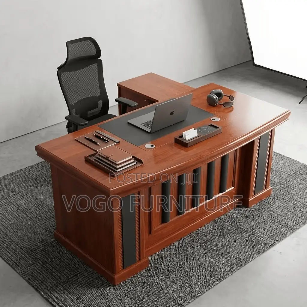 Office Desk; 1.8 Meters Mahogany Executive Desk