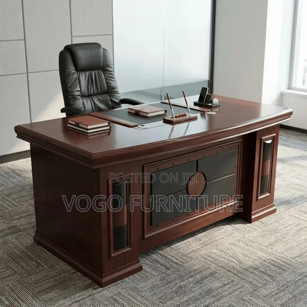 Office Desk; 1.8 Meters Mahogany Executive Desk