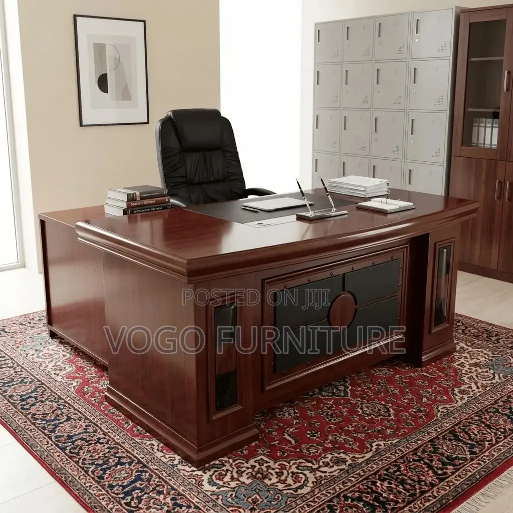 Office Desk; 1.8 Meters Mahogany Executive Desk