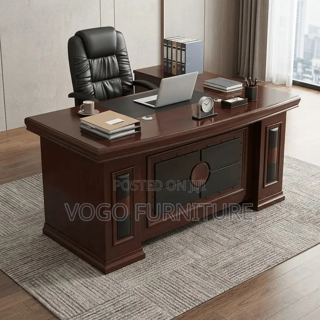 Office Desk; 1.8 Meters Mahogany Executive Desk