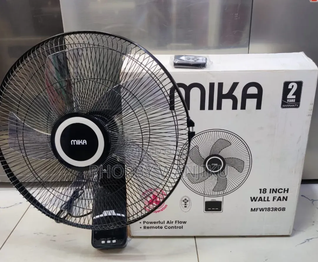 *Mika 18" Wall Fan With Remote