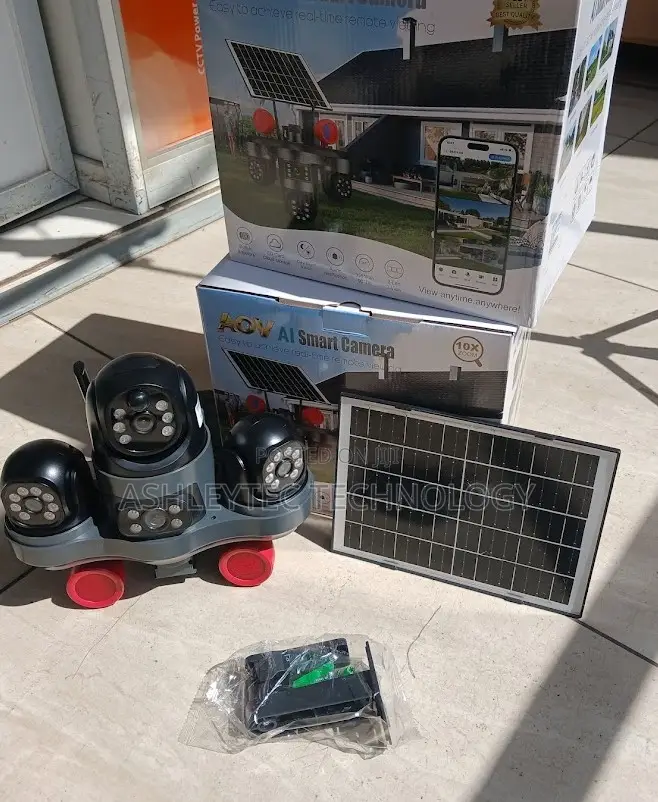 V380 Smart Solar CCTV Camera With 4G SIM Card Connectivity