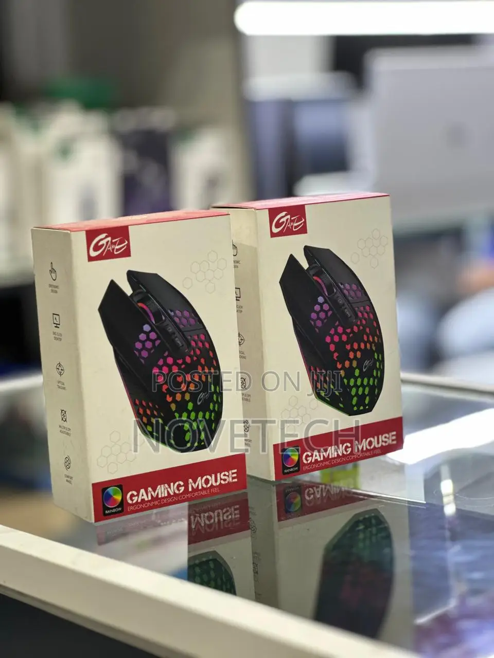 Wireless Gaming Mouse 2.4G Rechargeable RGB Ergonomic Silent Mouse PC
