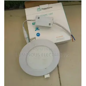 HappyHome 6W Recessed Round LED Panel Downlight (300 Lumen)