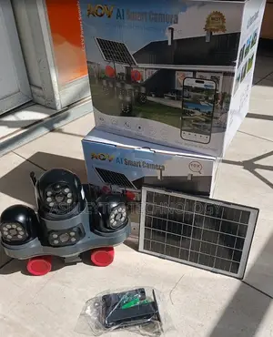 V380 Four-Image 4G Solar Camera for Outdoor Security Monitoring