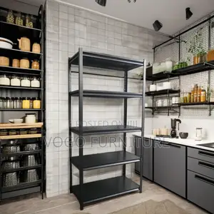 Rack; 5-Tier Steel Shelving Rack