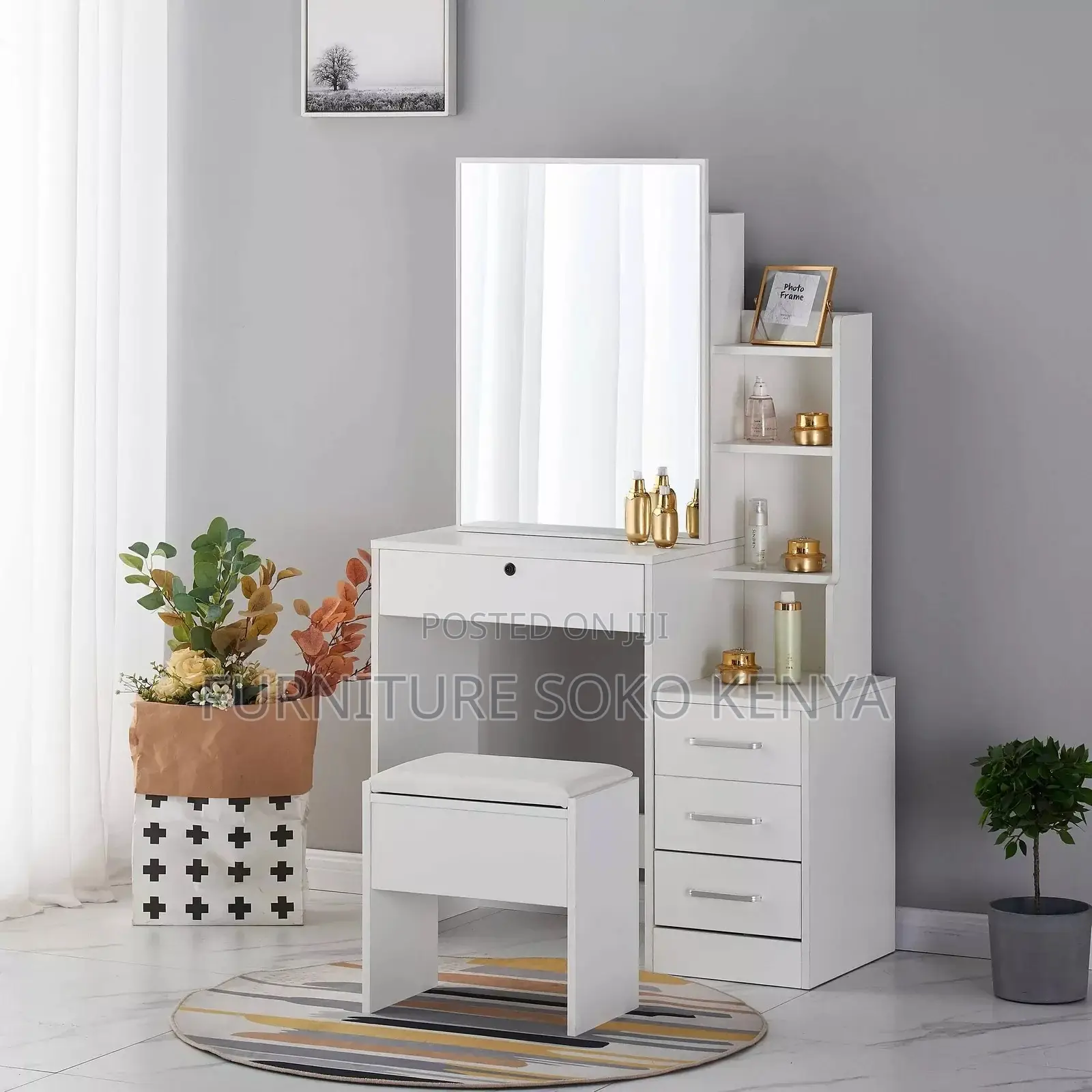 Dressing Room Tables | White Dressing Vanity Set