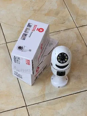 Standard Bulb Socket Compatibility Dual-Lens PTZ Bulb Camera