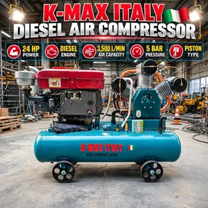K-Max ITALY Diesel Air Compressor 24HP Piston Type - New