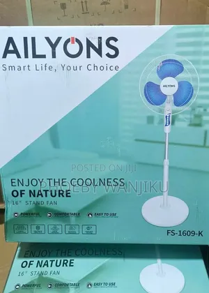 16" Electric Stand Fan With 3 Blades