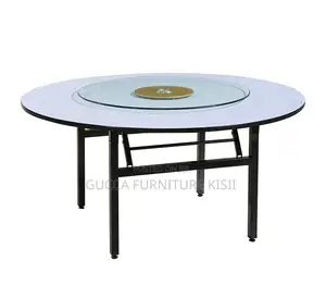 Circular Custom Multipurpose Table With Foldable Legs