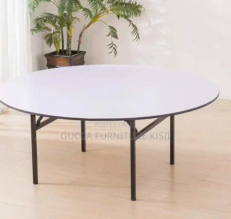 Circular Custom Multipurpose Table With Foldable Legs