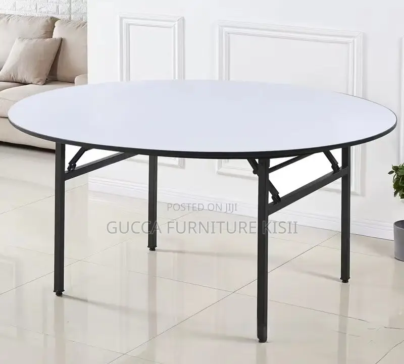 Circular Custom Multipurpose Table With Foldable Legs