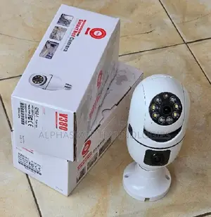 Standard Bulb Socket Compatibility Dual-Lens PTZ Bulb Camera