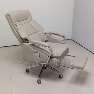 Office Chair; Reclining Executive Leather Desk Chair