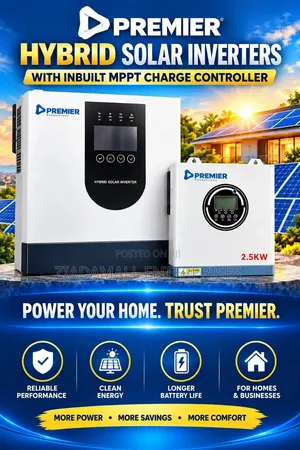 PREMIER Hybrid Solar Inverter 1.5KW 12V MPPT - Inbuilt - New