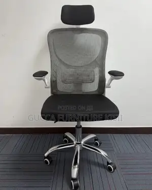 Mesh Ergonomic Workstation Chair With Adjustable Headrest