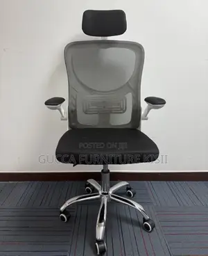 Mesh Ergonomic Workstation Chair With Adjustable Headrest