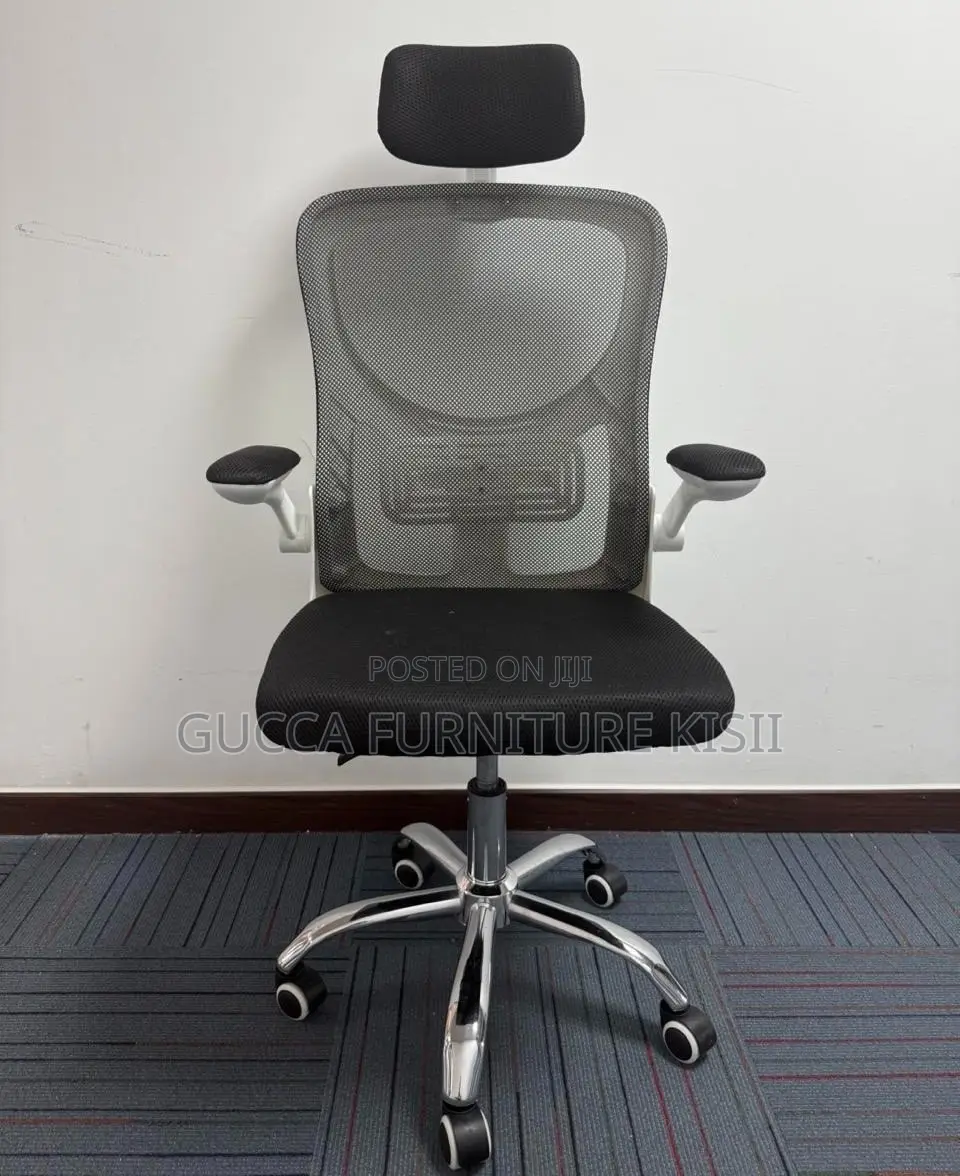 Mesh Ergonomic Workstation Chair With Adjustable Headrest