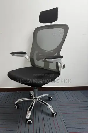 Mesh Ergonomic Workstation Chair With Adjustable Headrest