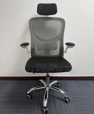 Mesh Ergonomic Workstation Chair With Adjustable Headrest