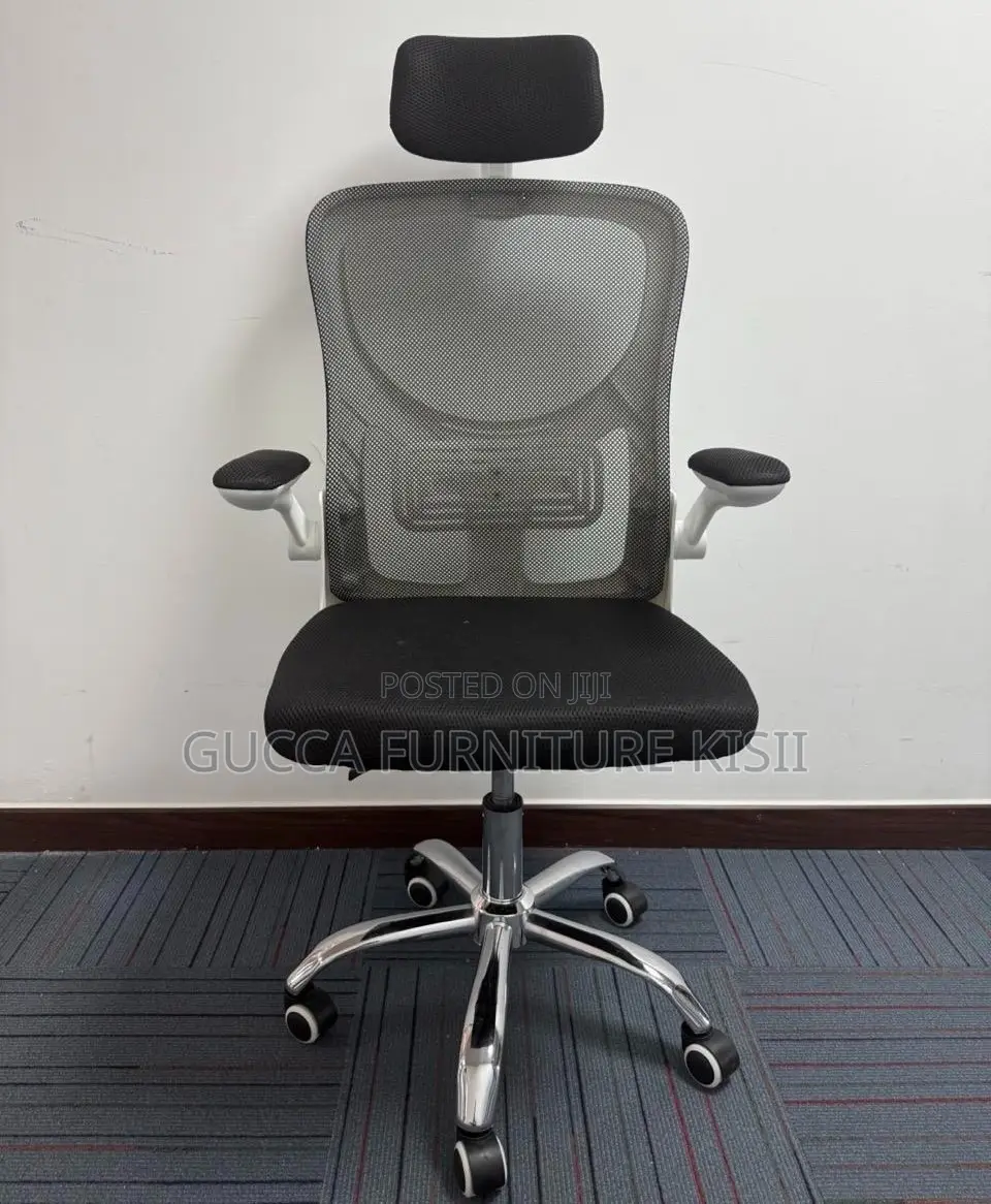Mesh Ergonomic Workstation Chair With Adjustable Headrest