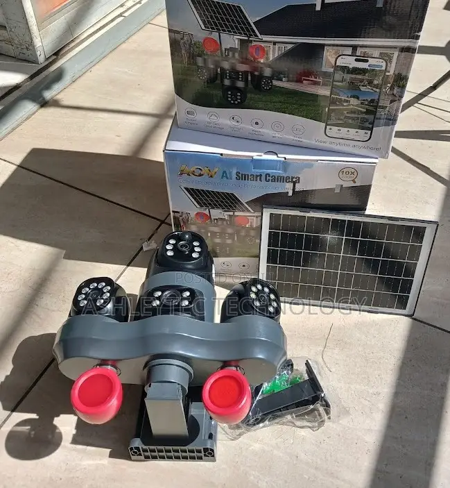 V380 Quad Lens Outdoor Security Camera With SIM Card Connectivity