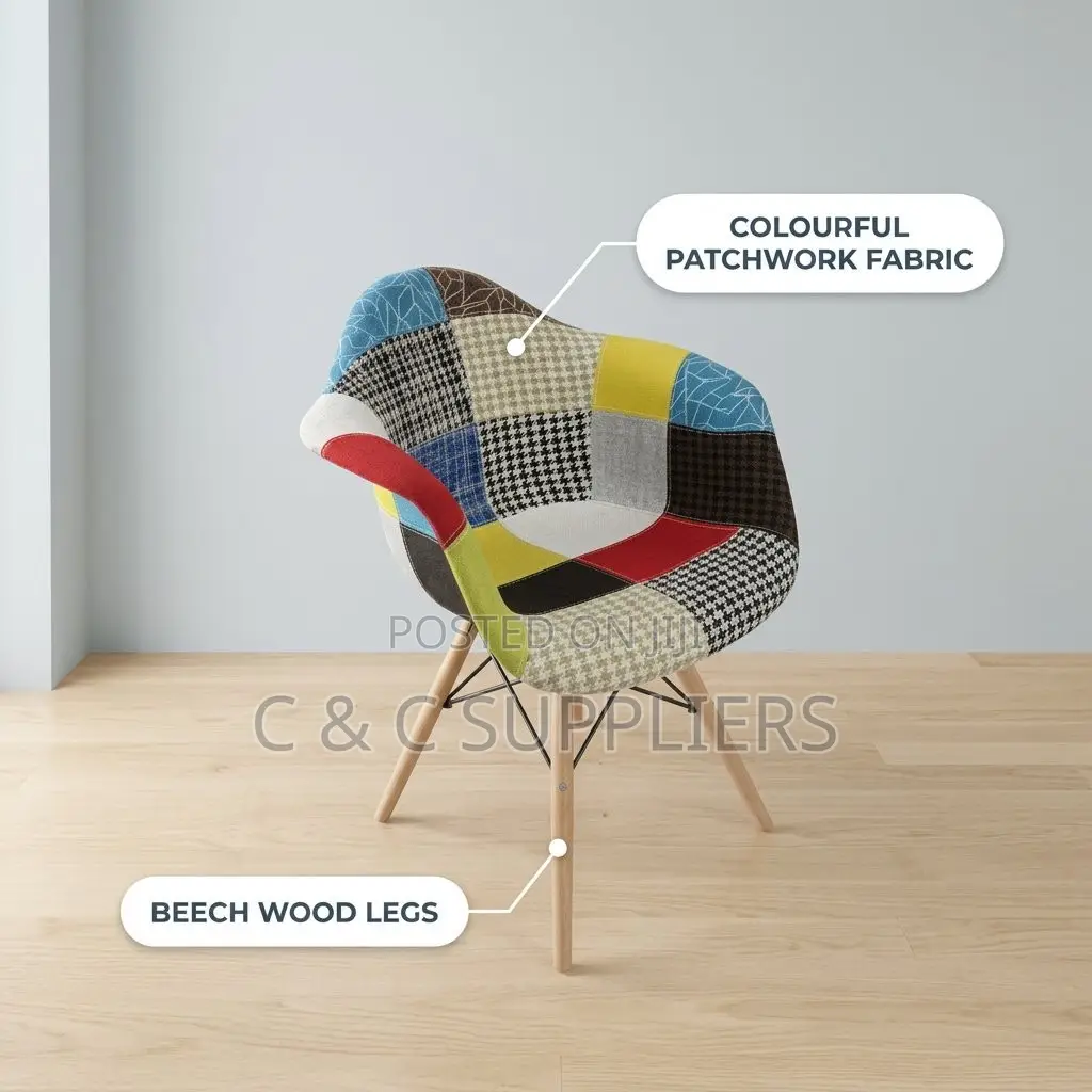 Patchwork Eames Dining Chair.