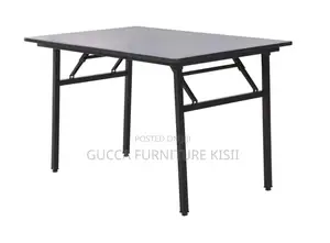 Rectangular Folding Table With Steel Legs