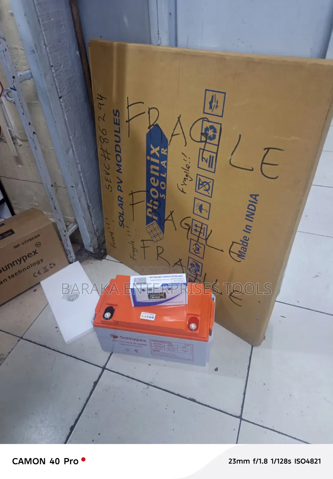 100w Solar Kit(65ah Solar Battery, 10a Charge Controller