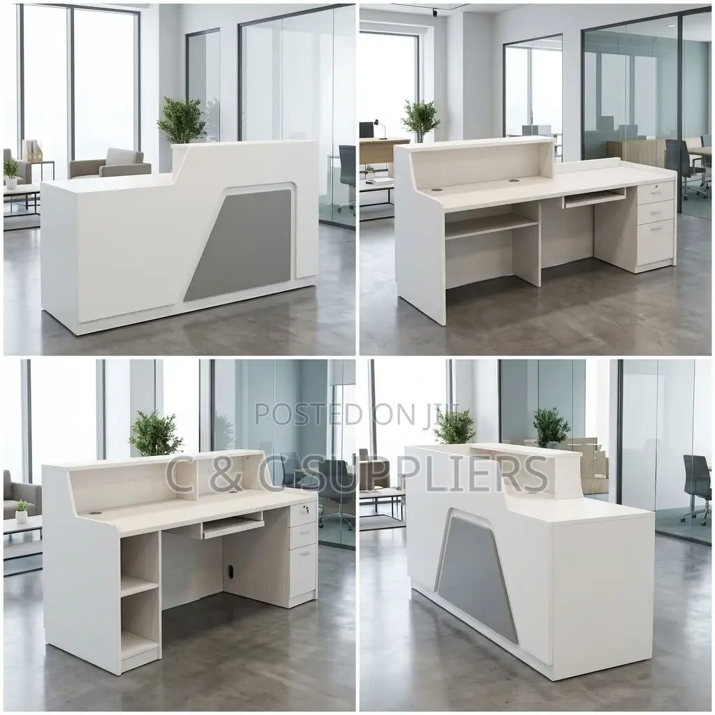 180cm Modern Reception Desk With Light.