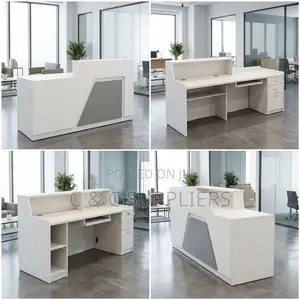 180cm Modern Reception Desk With Light.