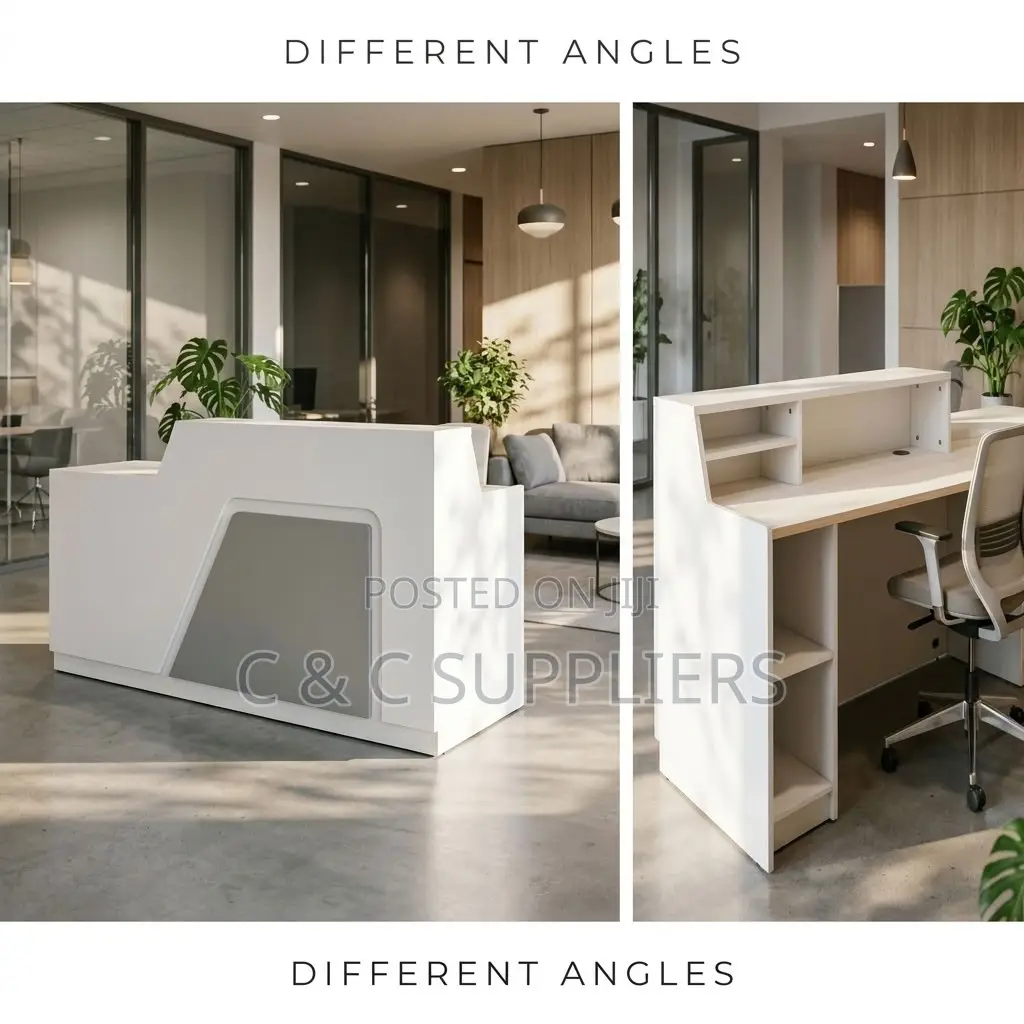 180cm Modern Reception Desk With Light.