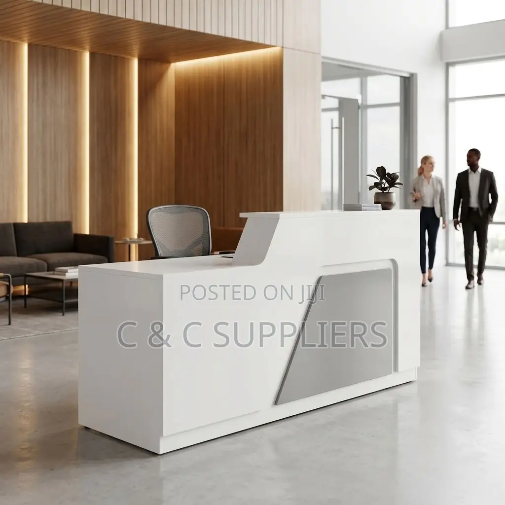 180cm Modern Reception Desk With Light.