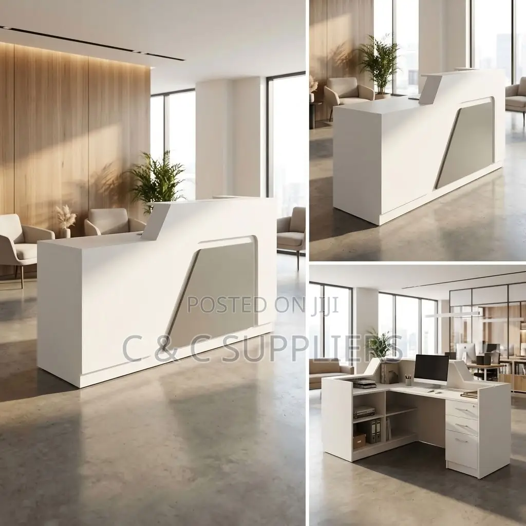 180cm Modern Reception Desk With Light.