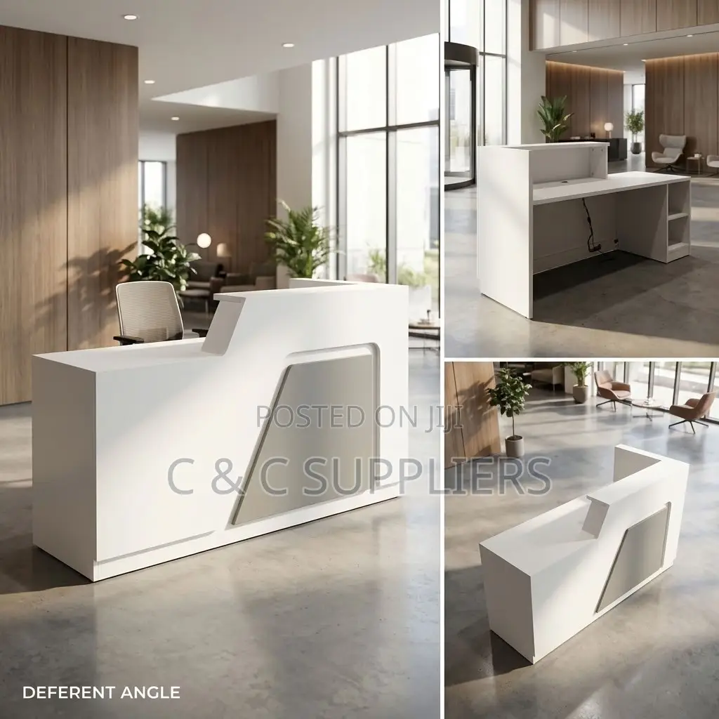 180cm Modern Reception Desk With Light.