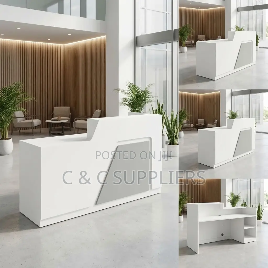 180cm Modern Reception Desk With Light.