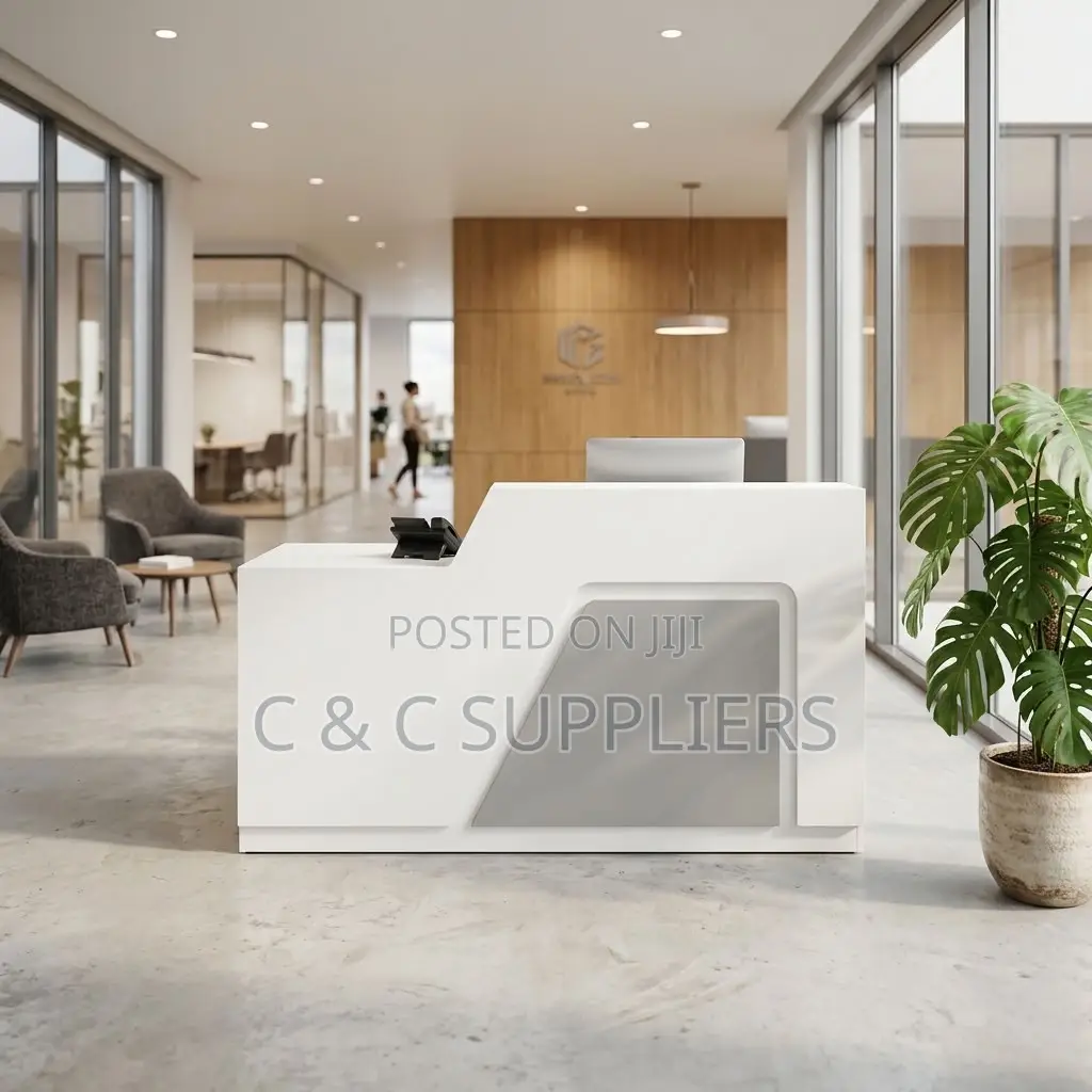 180cm Modern Reception Desk With Light.