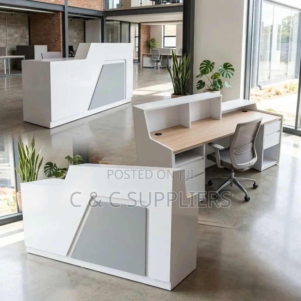 180cm Modern Reception Desk With Light.