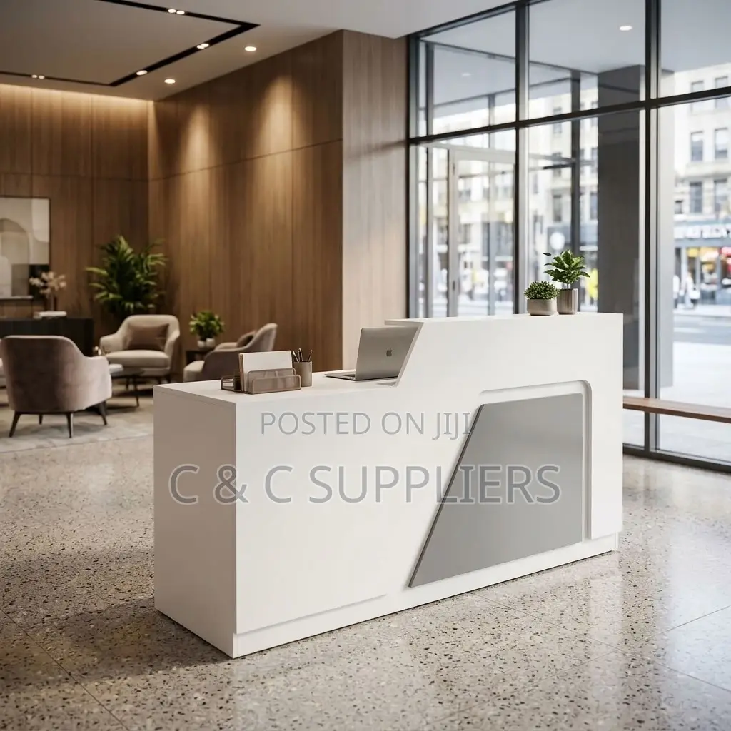 180cm Modern Reception Desk With Light.