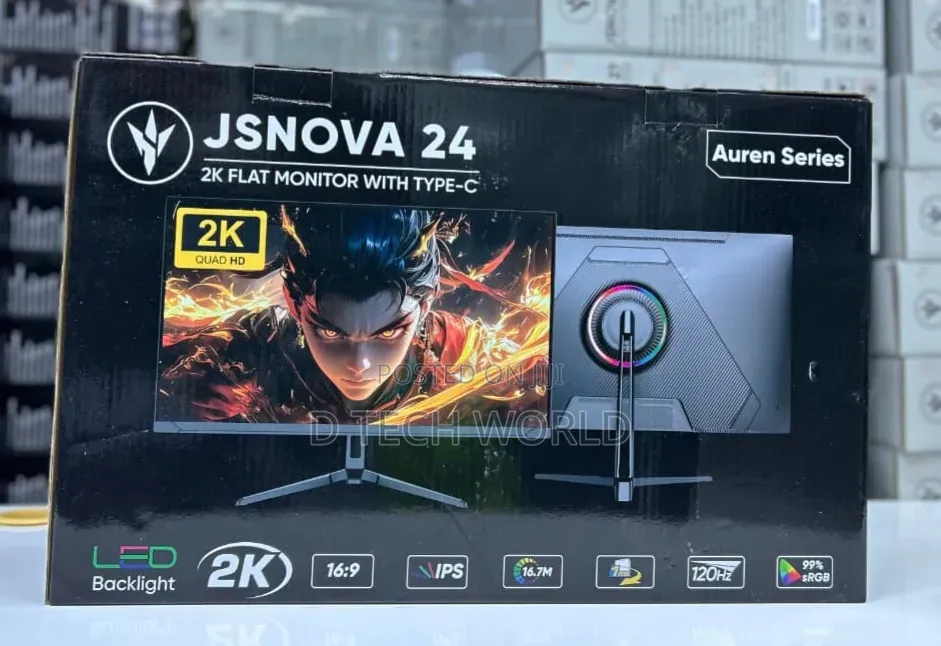 JSNOVA 24 Inches
 2K IPS USB-C Edition
2560×1440 
120Hz Refresh Rate