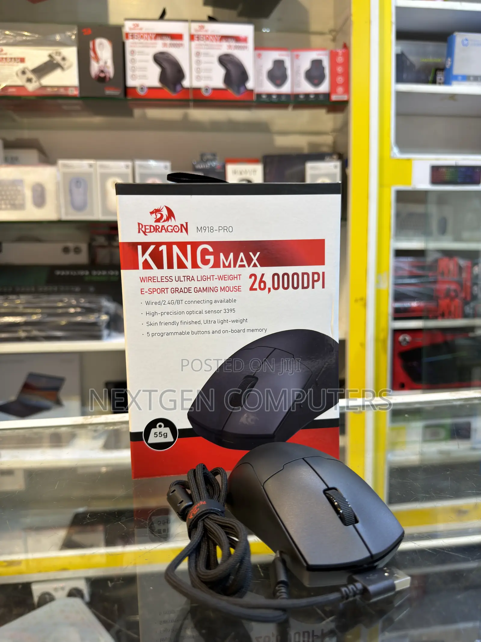 RedDragon M918-Pro Wireless E-Sport Grade Gaming Mouse 26,000DPI