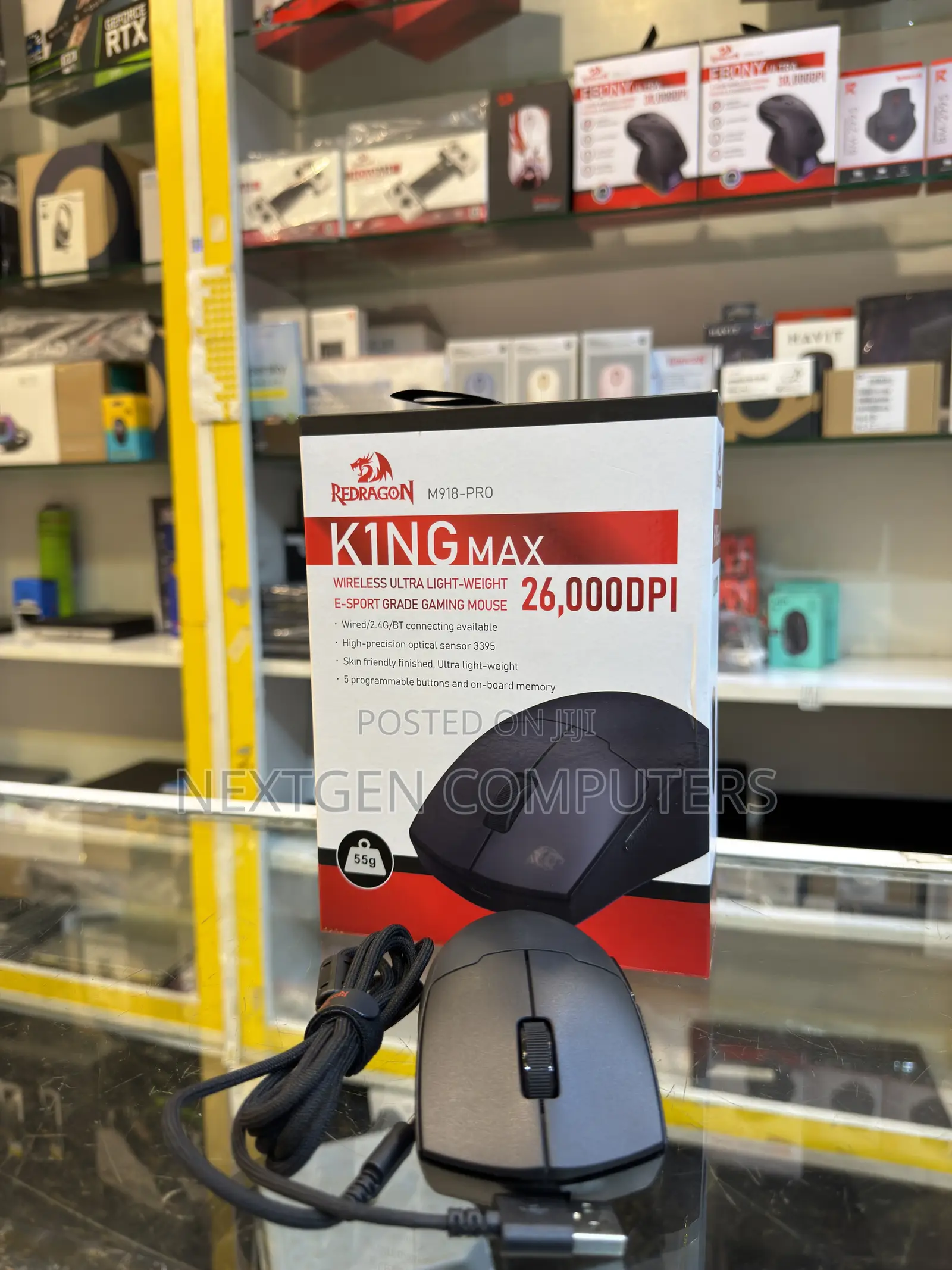 RedDragon M918-Pro Wireless E-Sport Grade Gaming Mouse 26,000DPI
