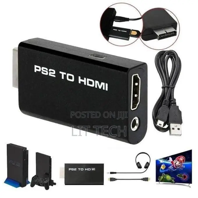 PS2 to HDMI Converter Adapter – Boost PS2 Visuals to 1080P on HDTV